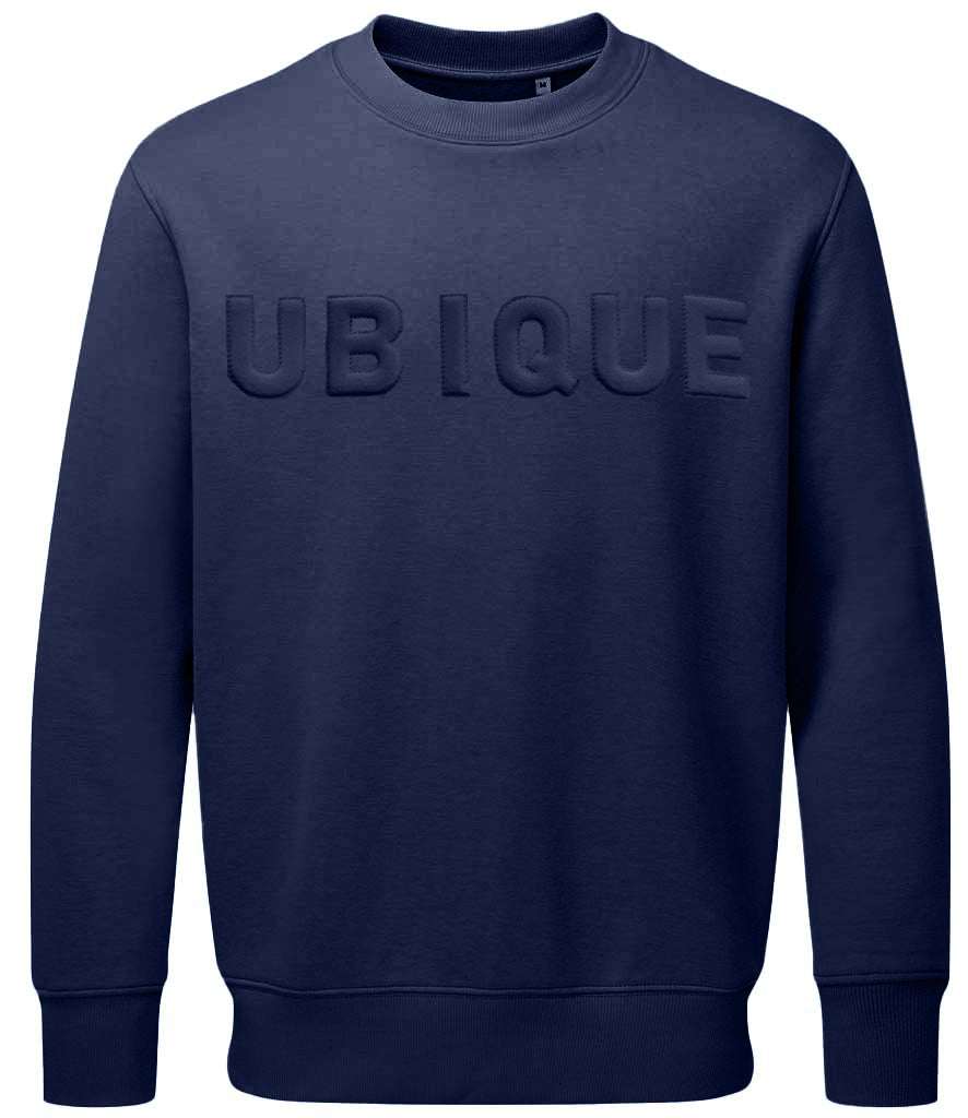 Royal Engineers sweatshirt with Ubique 3D puff embroidery in navy blue.
