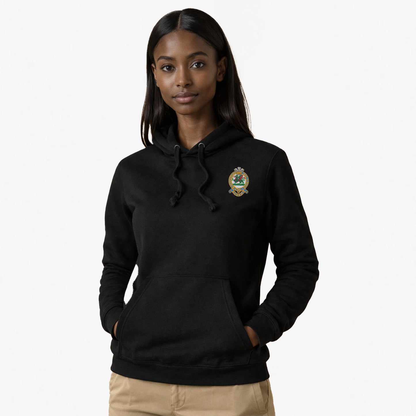 Queens Regiment Premium Embroidered Hoodie