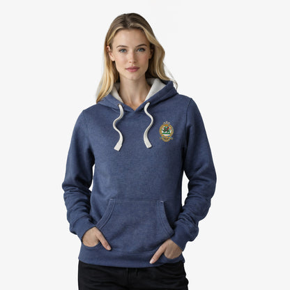 Queens Regiment Ultra Premium Embroidered Contrast Zipped Hoodie
