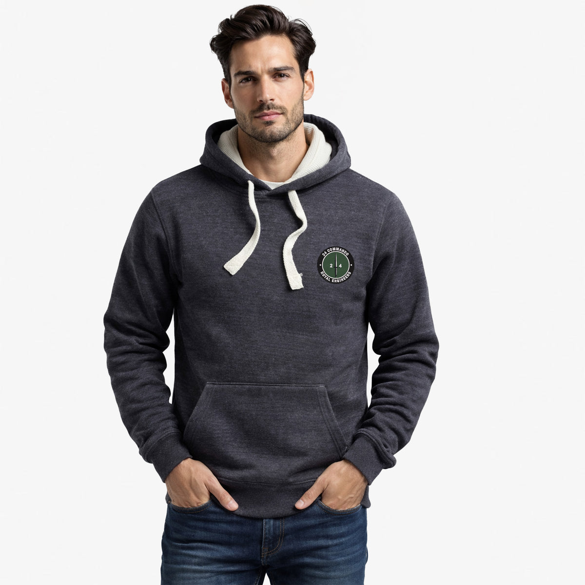 24 Commando Engineer Regiment Ultra Premium Contrast Embroidered Hoodie
