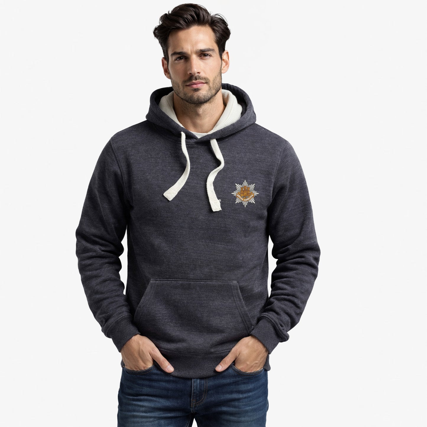 Royal Anglian Regiment Ultra Premium Embroidered Contrast Hoodie