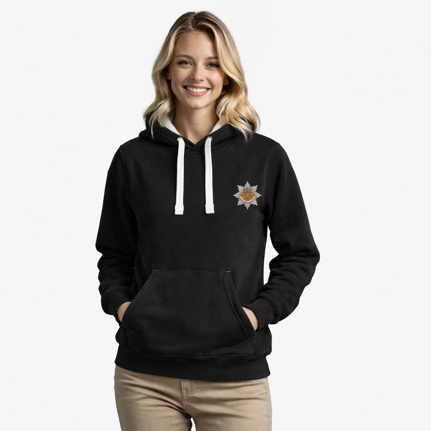Royal Anglian Regiment Ultra Premium Embroidered Contrast Hoodie