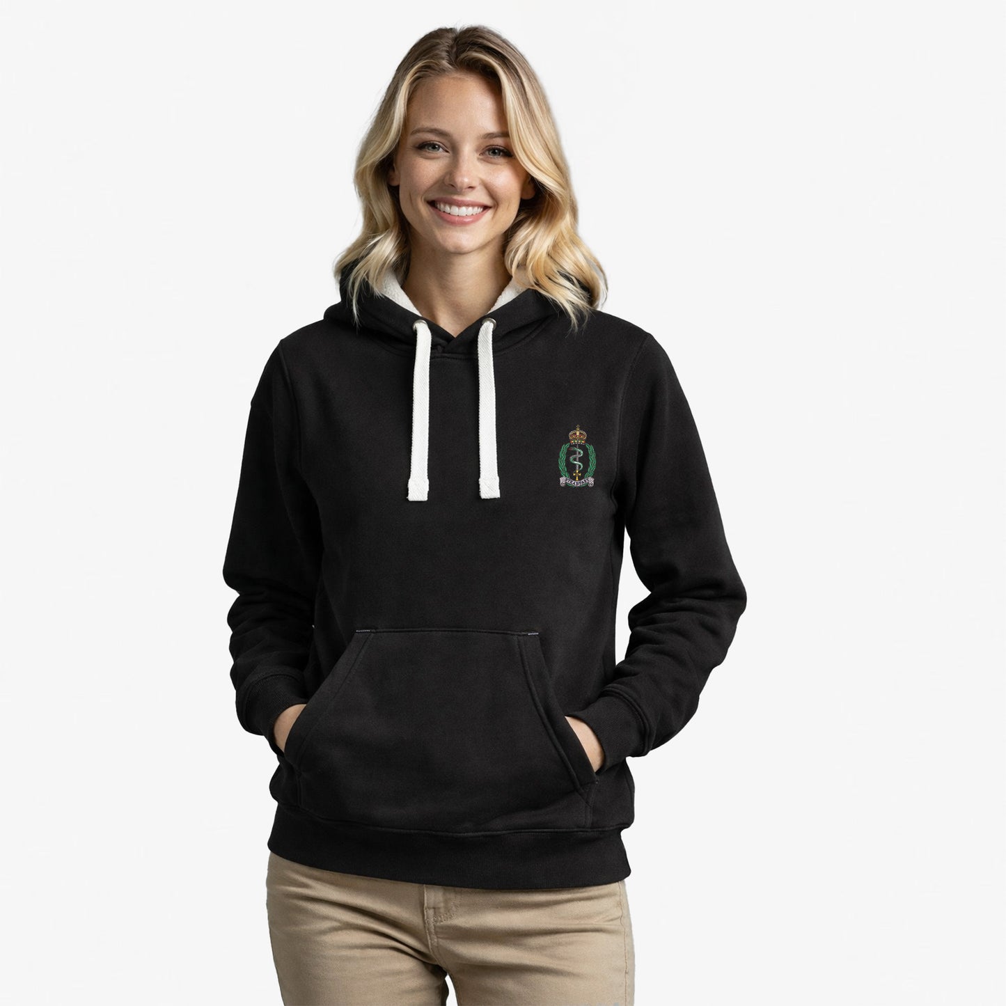 Royal Army Medical Service Ultra Premium Embroidered Contrast Hoodie