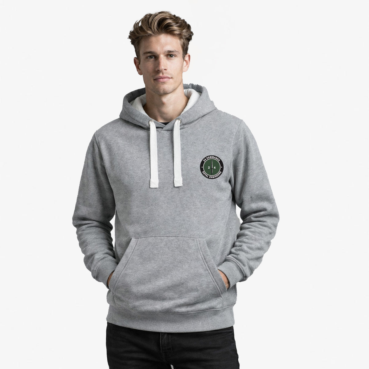 24 Commando Engineer Regiment Ultra Premium Contrast Embroidered Hoodie