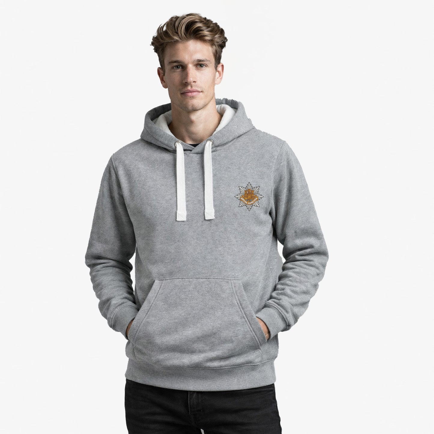 Royal Anglian Regiment Ultra Premium Embroidered Contrast Hoodie
