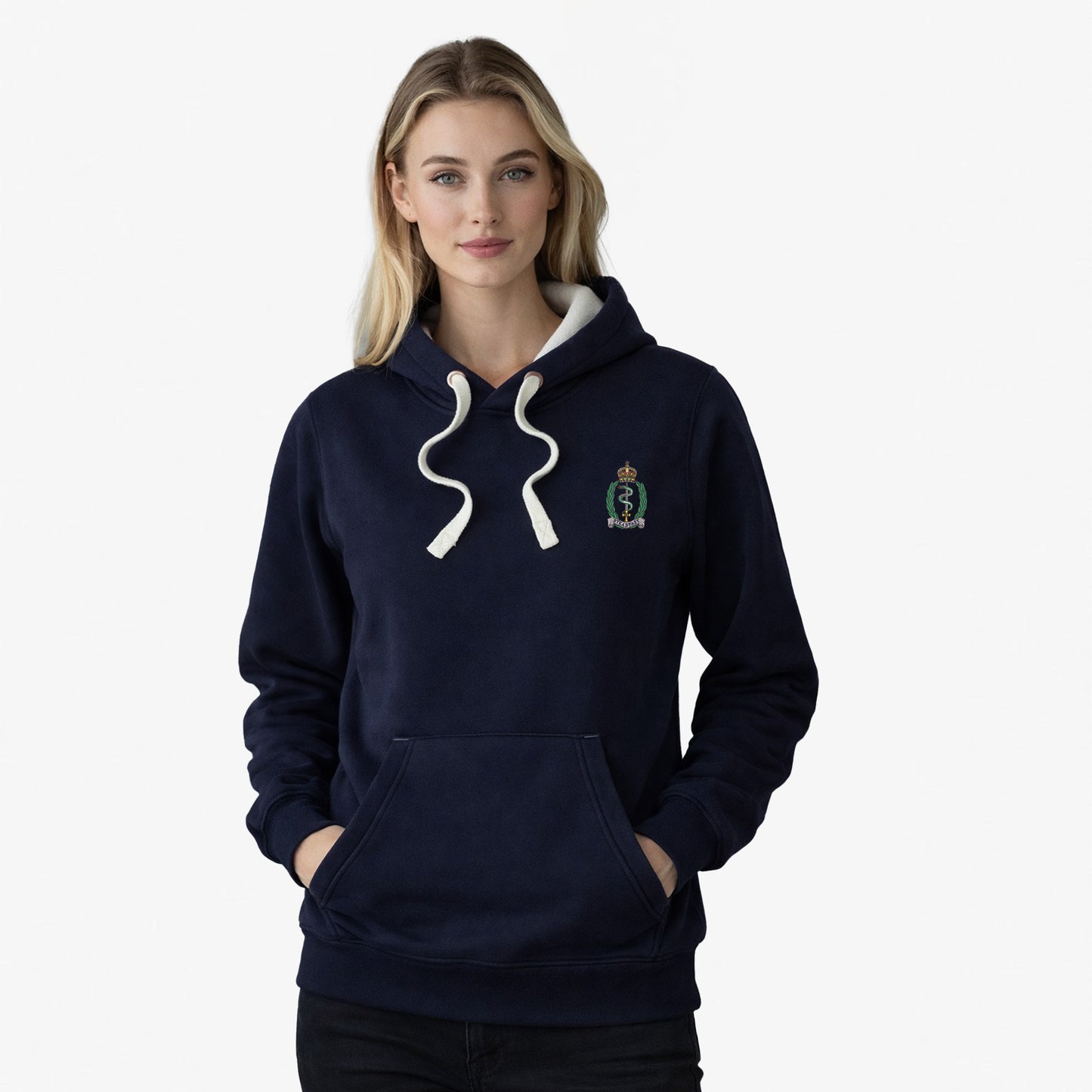 Royal Army Medical Service Ultra Premium Embroidered Contrast Hoodie