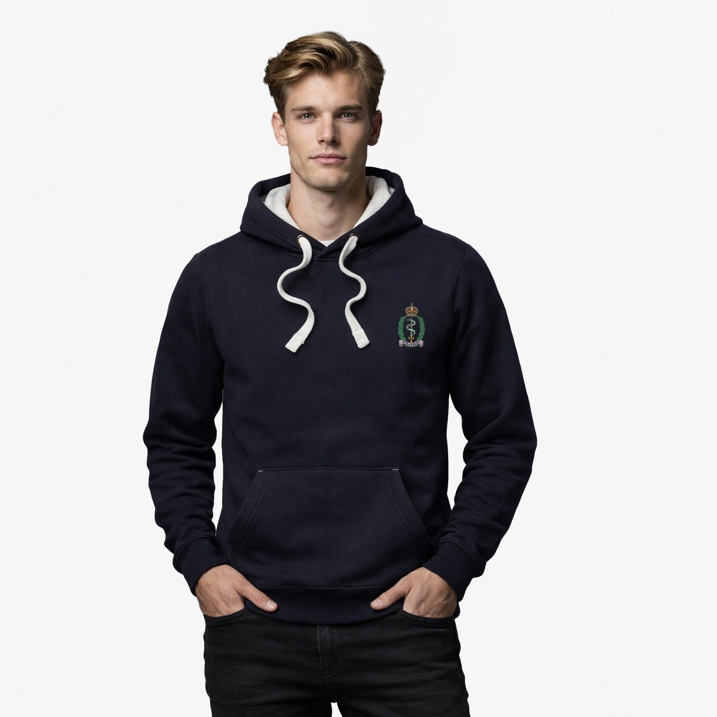 Royal Army Medical Service Ultra Premium Embroidered Contrast Hoodie