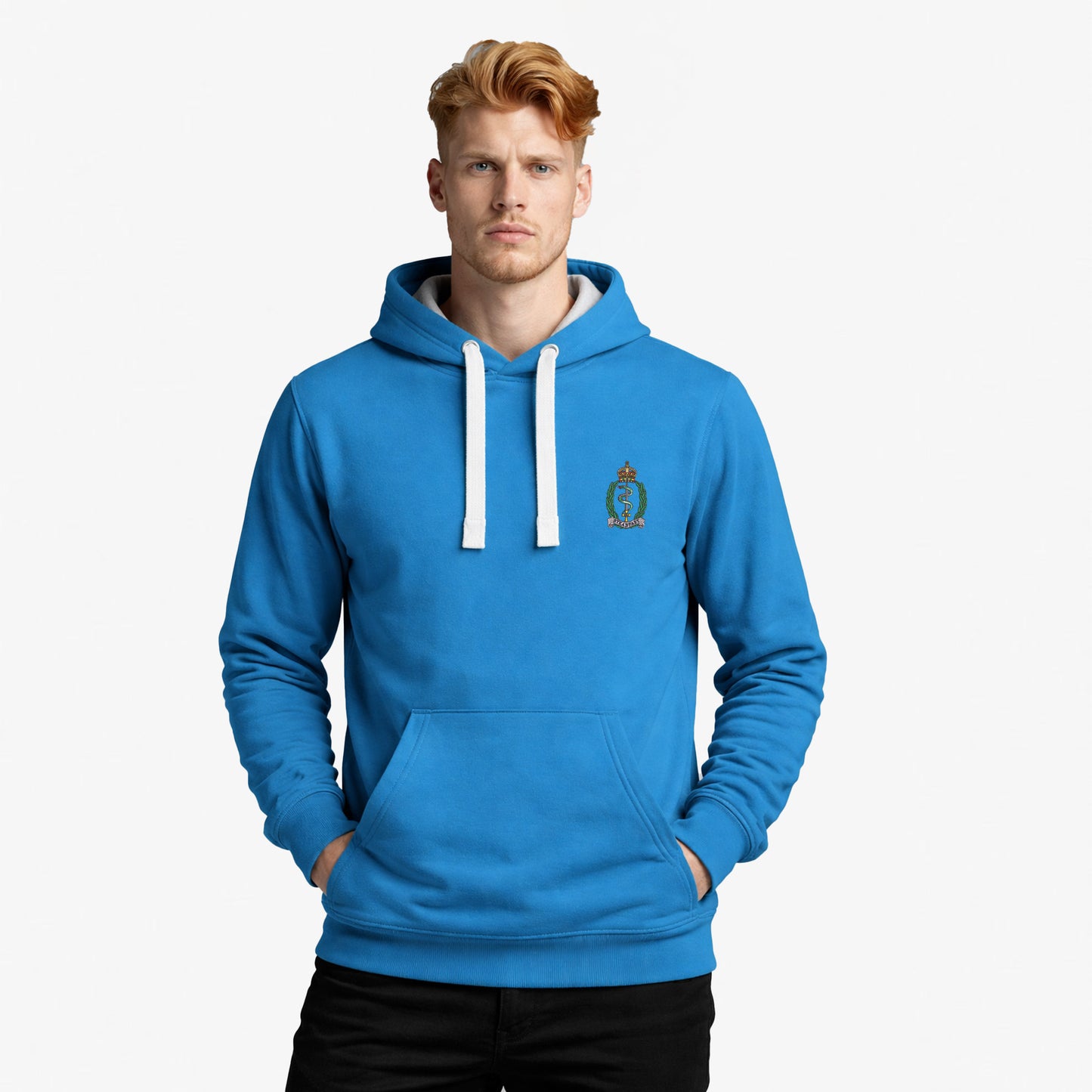 Royal Army Medical Service Ultra Premium Embroidered Contrast Hoodie