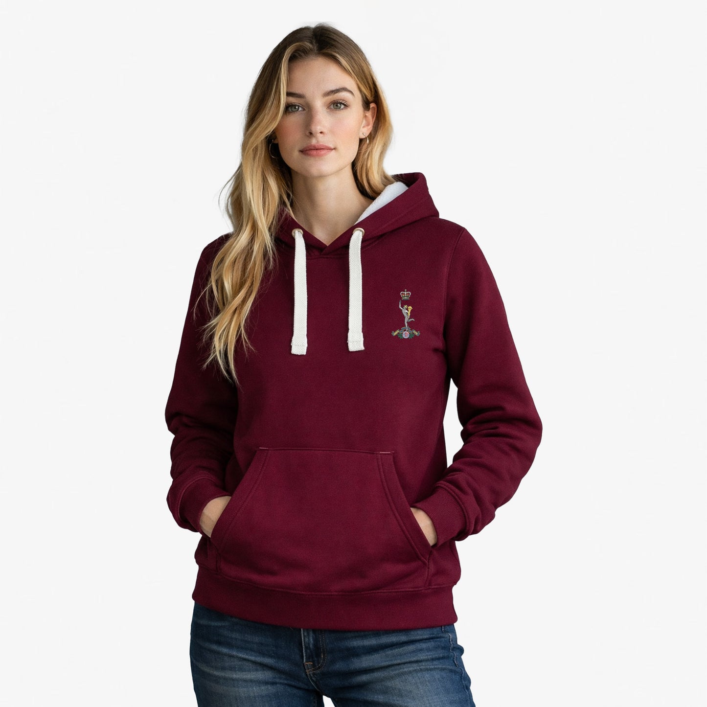 Royal Signals Ultra Premium Embroidered Contrast Hoodie