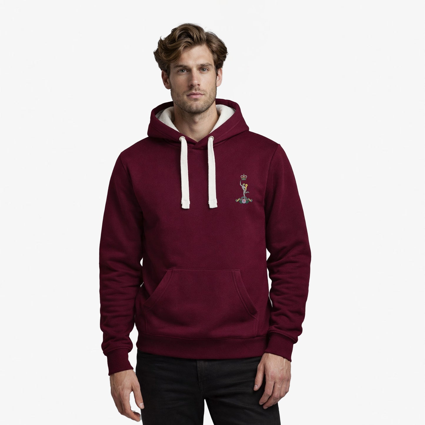 Royal Signals Ultra Premium Embroidered Contrast Hoodie