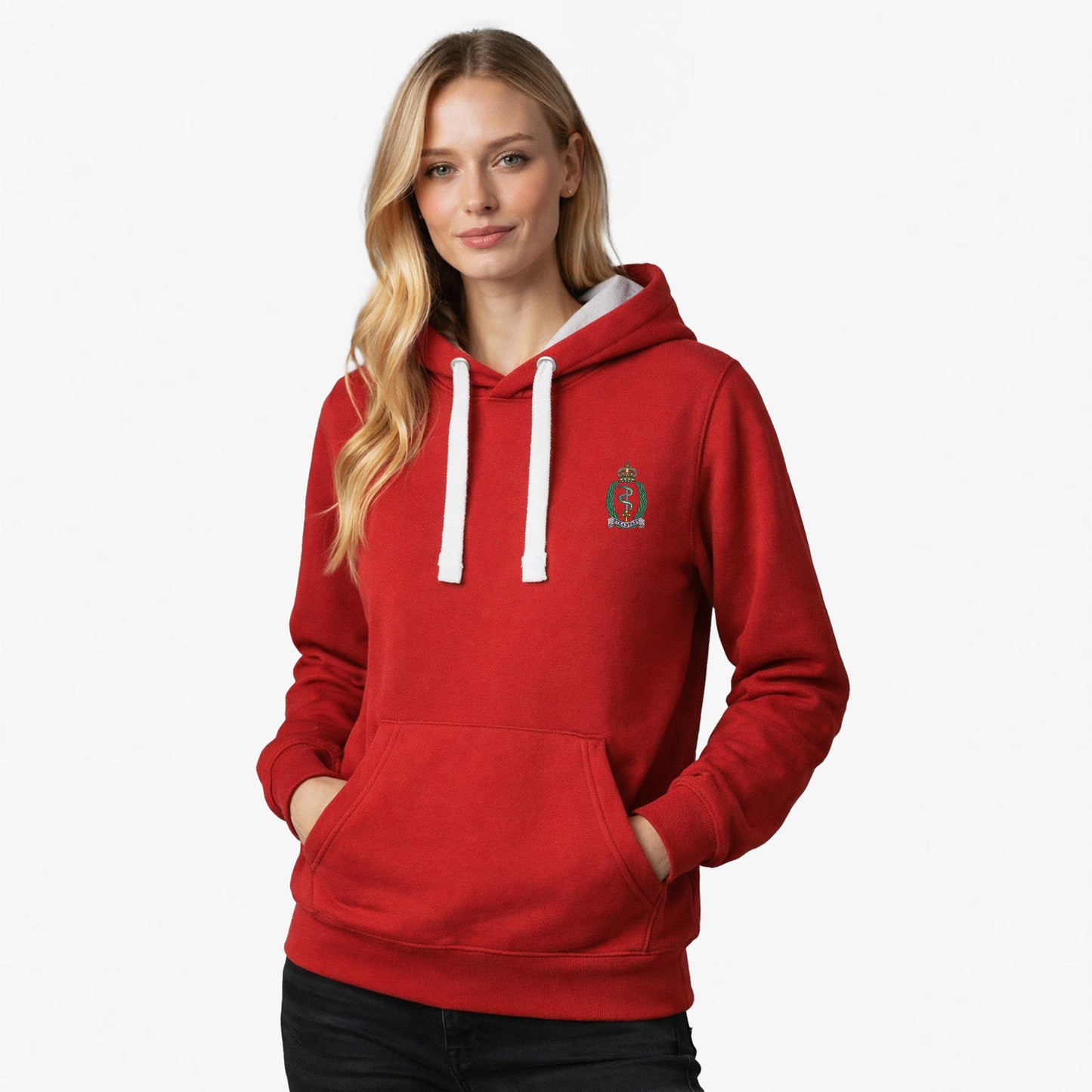 Royal Army Medical Service Ultra Premium Embroidered Contrast Hoodie