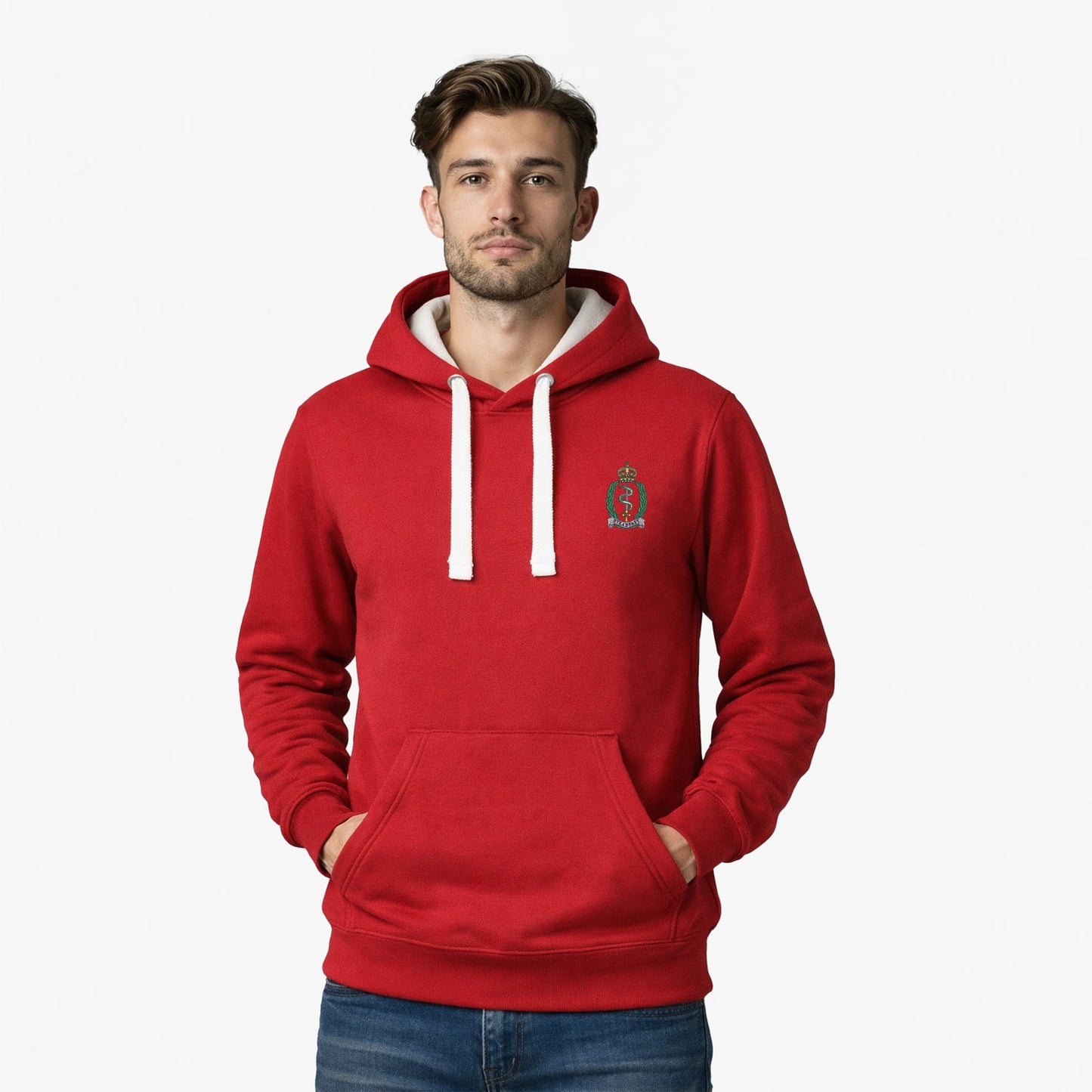 Royal Army Medical Service Ultra Premium Embroidered Contrast Hoodie