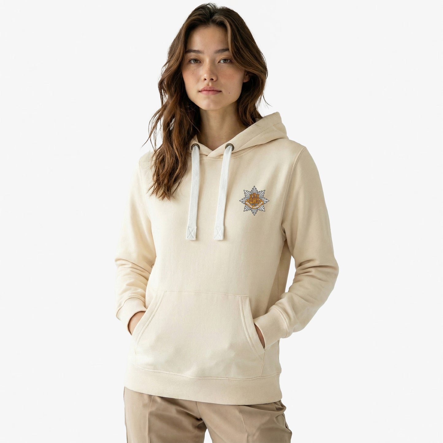 Royal Anglian Regiment Ultra Premium Embroidered Contrast Hoodie