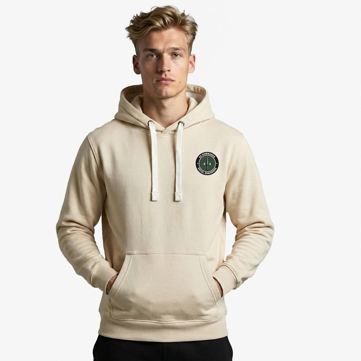 24 Commando Engineer Regiment Ultra Premium Contrast Embroidered Hoodie