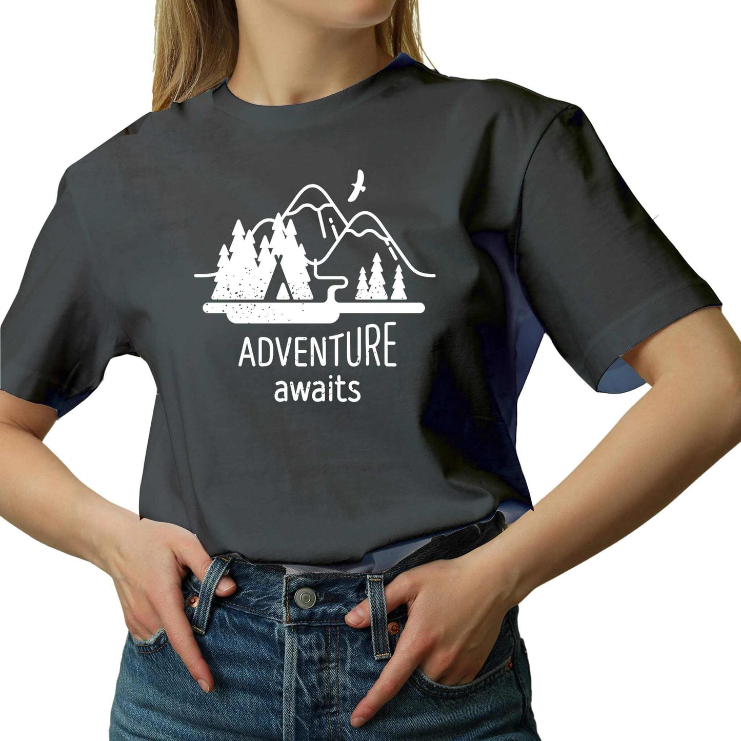 ADVENTURE AWAITS T-SHIRT - Flamingo Rock®