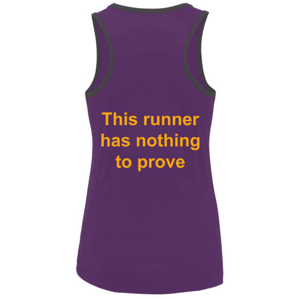 This runner has nothing to prove Ladies Running Vest