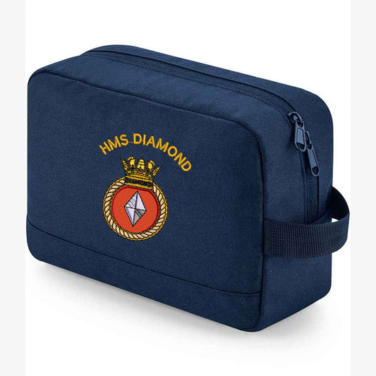 HMS Diamond Wash Bag Embroidered Logo