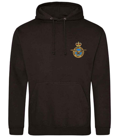 Royal Air Force Hoodie with Embroidered Logo in Black