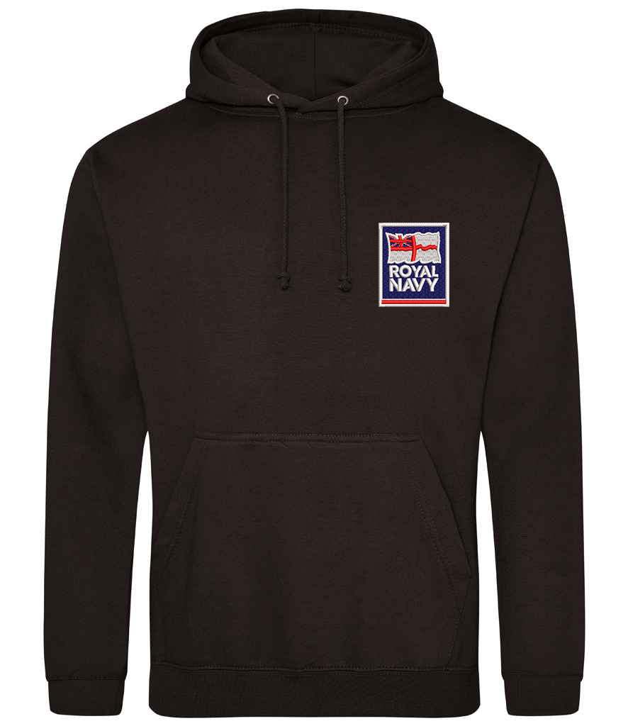 Royal Navy Hoodie with Embroidered Logo Navy Colour