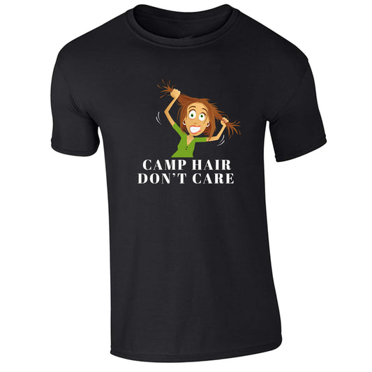 Camp Hair Don'T Care Youth Graphic T-Shirt 45448 Black