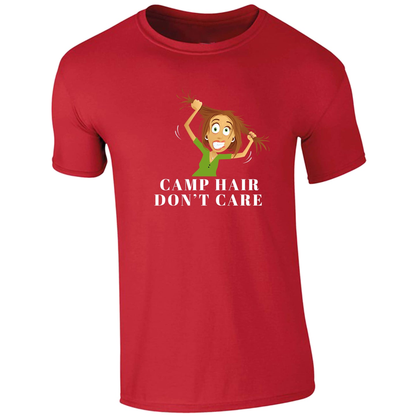 Camp Hair Don'T Care Youth Graphic T-Shirt 41609 Black