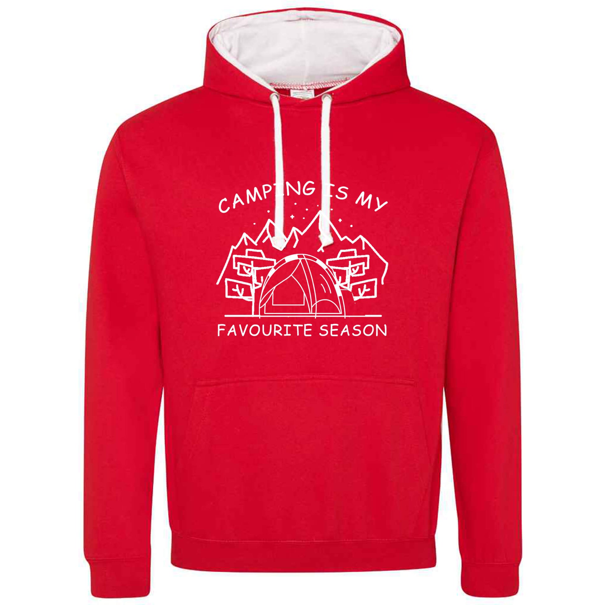 CAMPING IS MY FAVOURITE SEASON DOME TENT GRAPHIC HOODIE