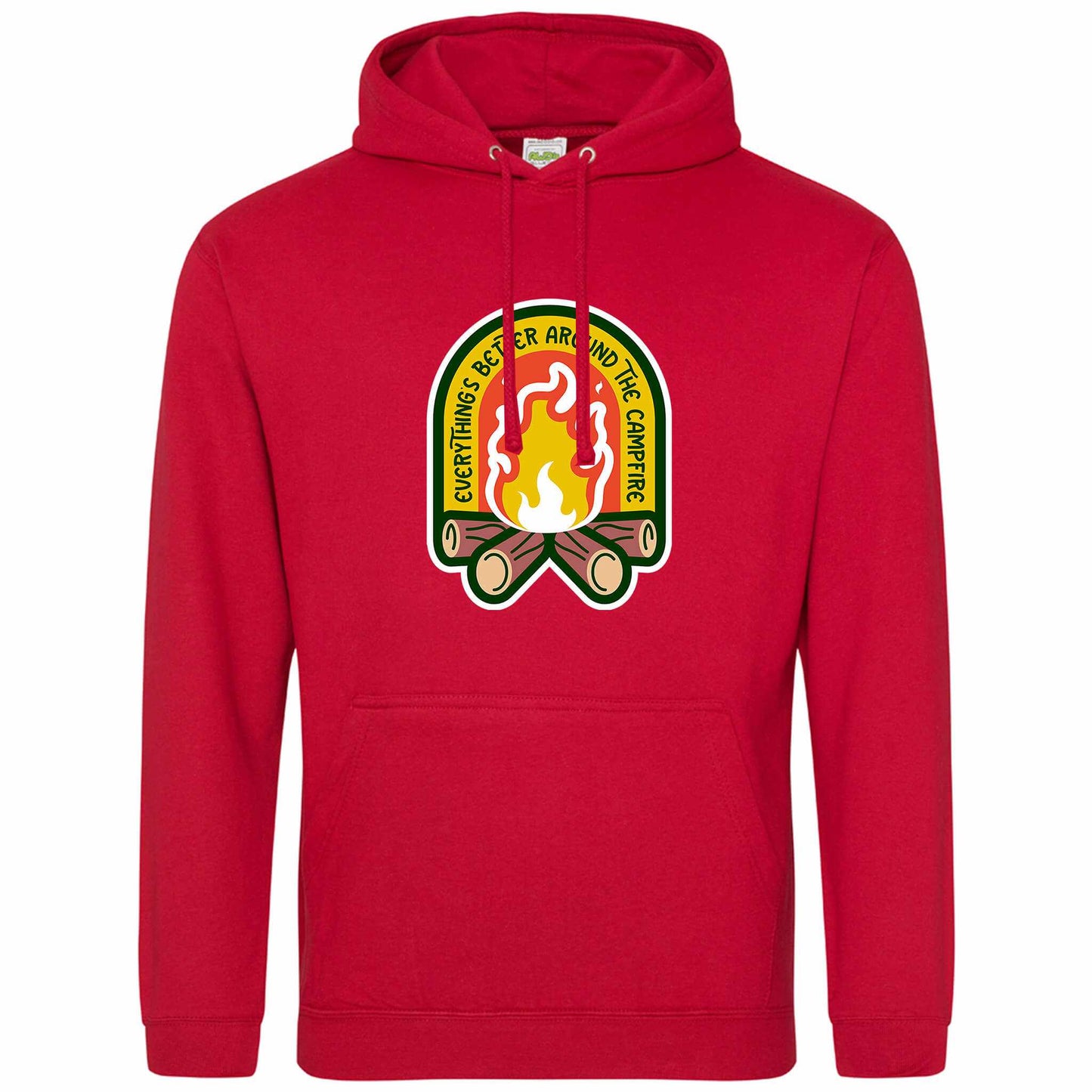 everything is better around the campfire red