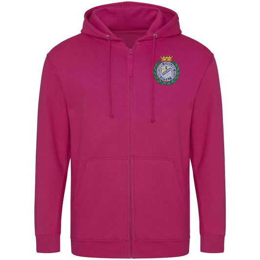 Worthing Excelsior Cycling Club Embroidered Zoodie Pink S