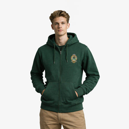 Queens Regiment Ultra Premium Embroidered Zipped Hoodie