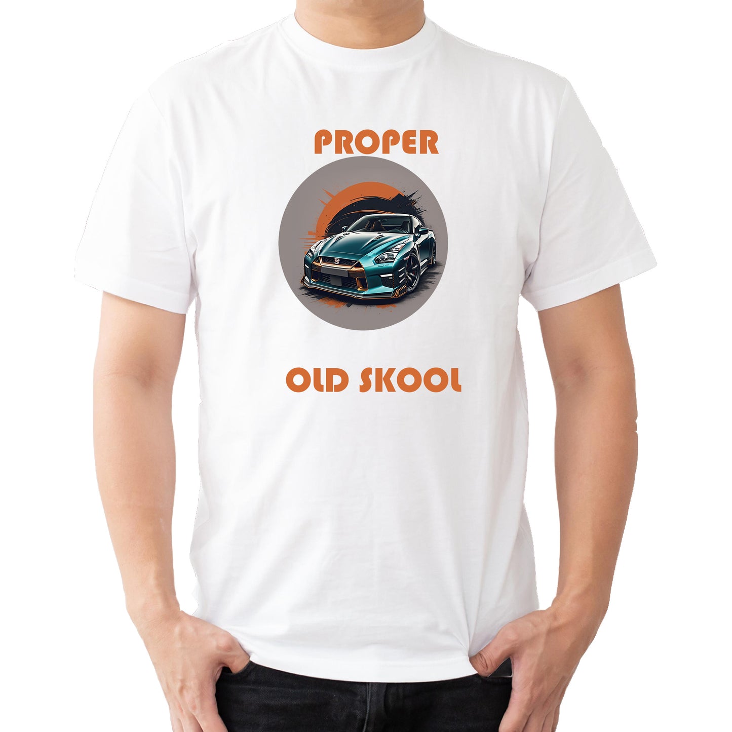 OLD SKOOL RETRO GT-R CAR GRAPHIC T-SHIRT