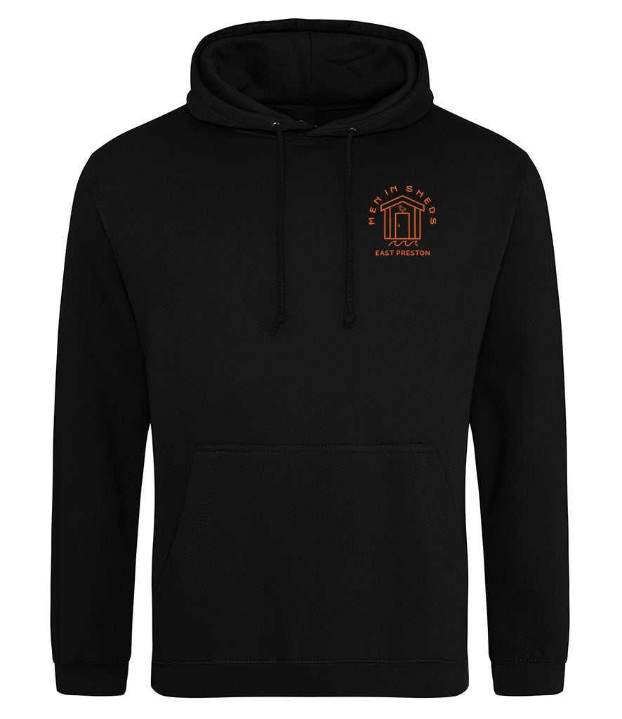 East Preston Men in Sheds Embroidered Hoodie Black s