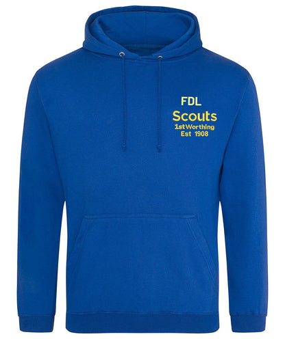 1st Worthing Scouts Embroidered Hoodie Youth Size  S