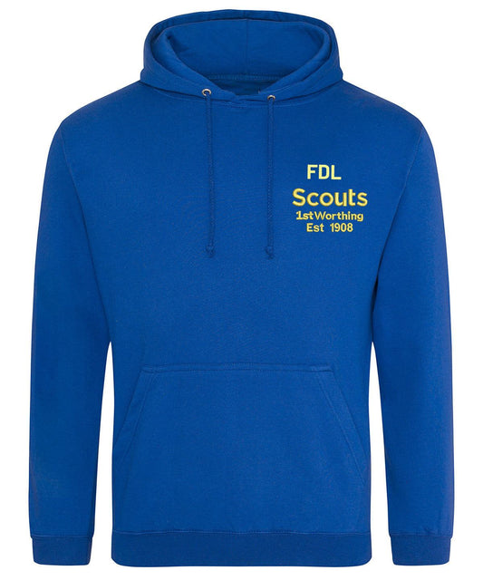 1st Worthing Scouts Embroidered Hoodie Youth Size  S