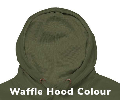 Waffle Hoodie Example Khaki Colour