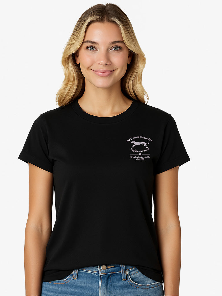 Sir Thomas Blackwell's Regiment of Foote Embroidered Ladies T Shirt