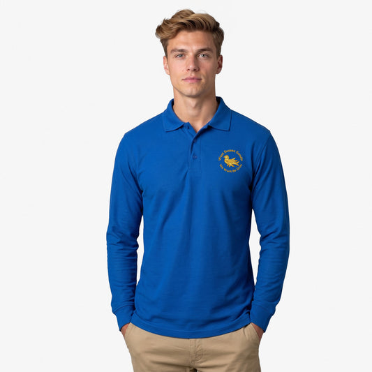 West Sussex Scouts Embroidered Long Sleeve Polo Shirt