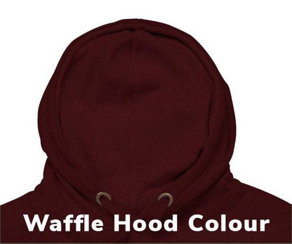 Waffle Hoodie Example Maroon Colour