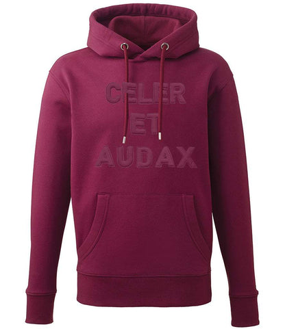 Royal Green Jackets Celer et Audax embroidered hoodie with 3D puff design.