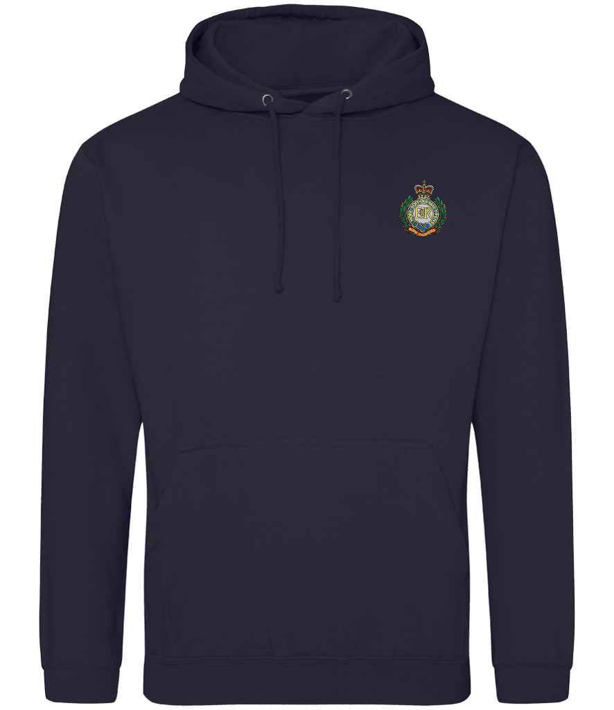 Royal Engineers Hoodie with embroidered logo  in Navy