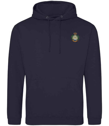 Royal Engineers Hoodie with embroidered logo  in Navy