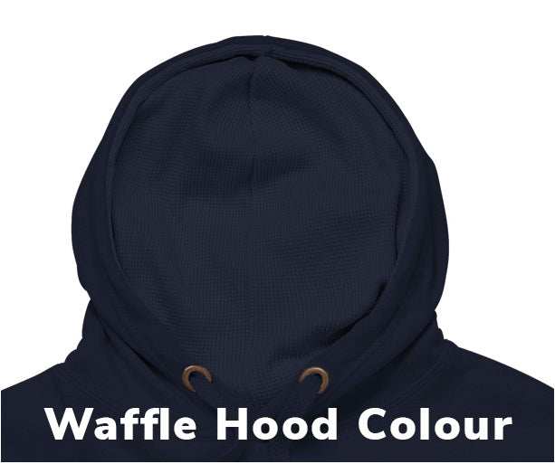 Waffle Hoodie Example Black Colour
