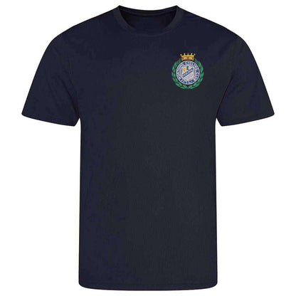Worthing Excelsior Cycling Club Embroidered Wicking Material T-Shirt Royal Blue S