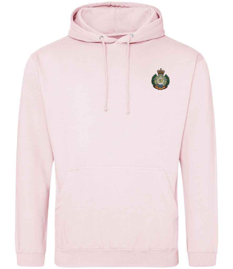 Royal Engineers Hoodie with embroidered logo in Pink