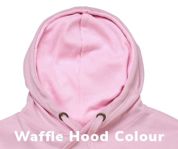 Waffle Hoodie Example Pink Colour