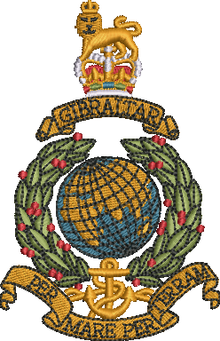 Royal Marines Embroidered Badge