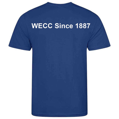 Worthing Excelsior Cycling Club Embroidered Wicking Material T-Shirt Royal Blue M