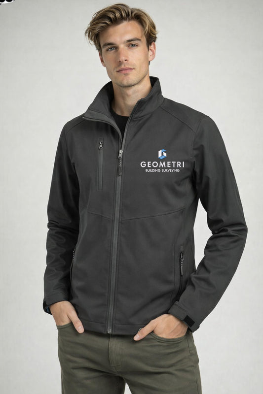 Geometri Embroidered Soft Shell