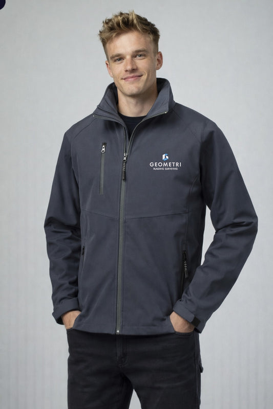 Geometri Embroidered Soft Shell