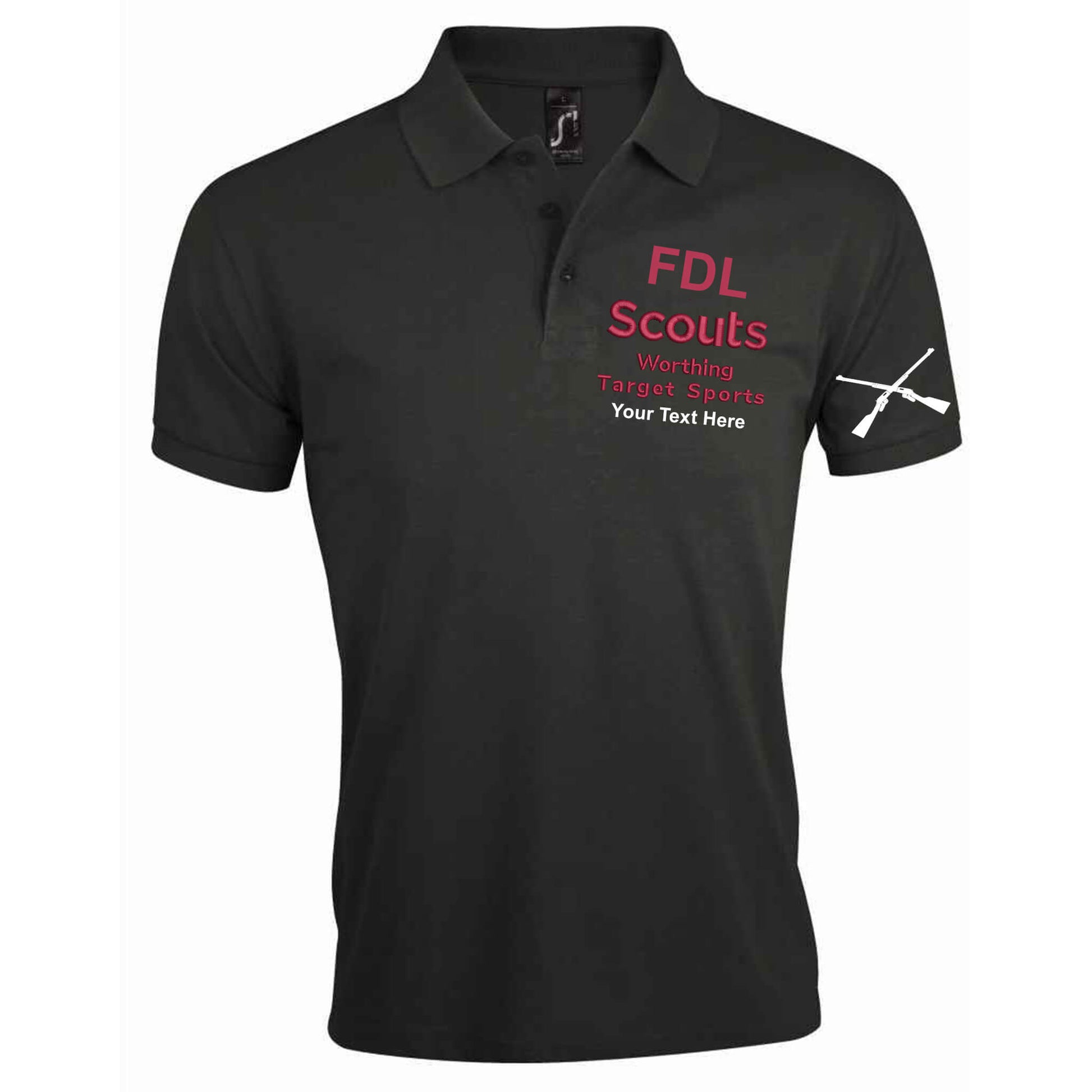 Worthing Scouts Target Sports Embroidered Polo Shirt  S