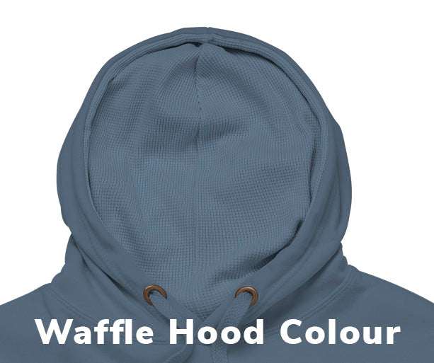 Waffle Hoodie Example Stone Blue Colour